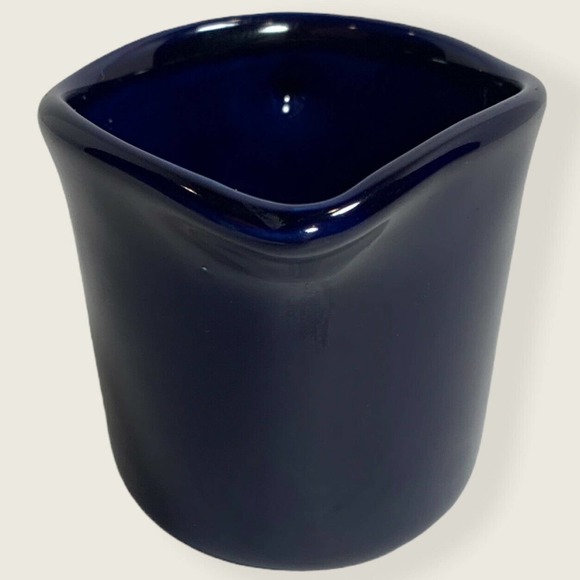 Newcor Stoneware Sugar And Creamer Set Cobalt Blue China Mid Century Modern - Picture 4 of 12